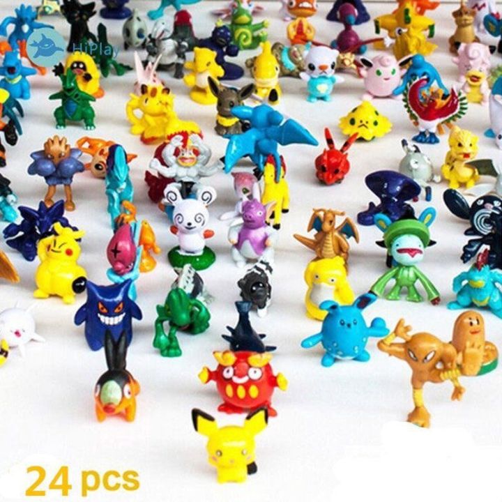 ของเล่นโมเดลโปเกมอน-pikachu-ขนาดเล็กลายการ์ตูน24ชิ้น-pocket-monster-ของขวัญเด็ก-มิถุนายน
