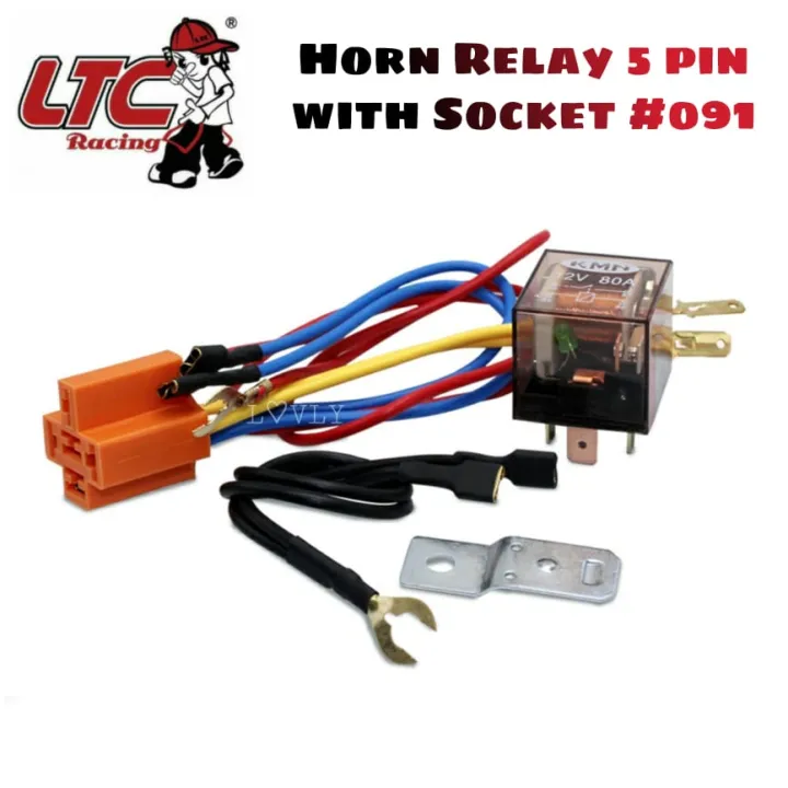 LTC MOTORCYCLE HORN RELAY 5 PIN WITH SOCKET 091 Lazada PH