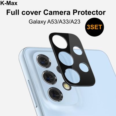 ~ K-Max Galaxy A53/A33/A23 5G [Camera Protector x3] 9H Tempered Glass [Anti-Scattering] HD Real Glass Camera Protector