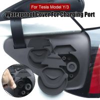 For Tesla Model 3 Accessories Europe Plug Car Charging 3 2021 Accessories Dust Model Y Port Cover Protective Model Car B6R6