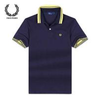 เสื้อแขนสั้นมีปกของ FRED PERRY FRED PERRY เพอร์รี่ชุดว่ายน้ำลำลองคลาสสิกเสื้อโปโลผู้ชายแขนสั้น