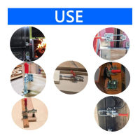 Push Pull Toggle Clamp ที่จับพลาสติกสีแดงสีเงิน Non Slip Hand Toggle Clamp 2.6in Stroke 318kg กำลังการผลิตพื้นผิวชุบสังกะสีสำหรับโรงงาน