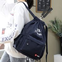 High-end badminton racket special bag womens drawstring backpack 2023 new childrens tennis badminton bag waterproof womens