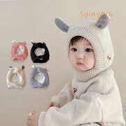 Mũ len cho bé 0-4 tuổi che tai và cổ cực ấm và mềm nhiều màu cho bé trai