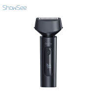 ShowSee F602 เครื่องโกนหนวดแบบลูกสูบ เครื่องโกนหนวดรุ่นหัวลูกสูบ Reciprocating electric shaver เครื่องโกนหนวด IPX7 กันน้ำทั้งตัว Wet&amp;Dry จอLED