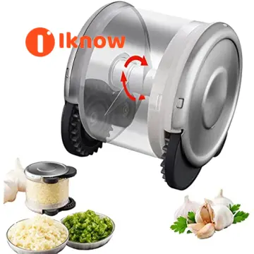 Garlic Wheel Chopper Garlic Roller Chopper Peeler Garlic Roller Mincer Tool  Garlic Press Crusher Kitchen Gadget Tool