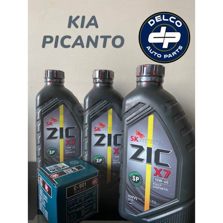 Philippine spot Kia Picanto Change Oil Zic X7 10w40 Fully Synthetic