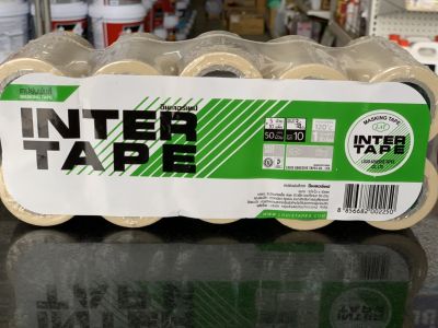กระดาษกาว INTER TAPE กระดาษกาวย่น เทปย่นพ่นสี อินเตอร์เทป (แพ๊ค)