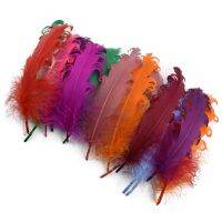 20pcs/Lot Colorful Spire Feathers for Crafts 10-15cm 4-6inch Feather Handicraft Accessories Artificial Decorations