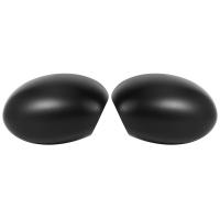 Rear View Mirror Cover Side Mirror Covers Door Wing Mirror Caps for MINI Cooper R52 R50 R53 01-06 Black