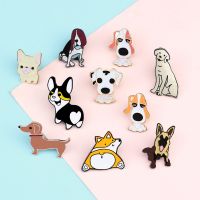 【YF】∏❃  Cartoon Dog Collection Pins Brooch Bulldog Lapel pins Jackets Sweater Pin Badge Enamel Jewelry Hot