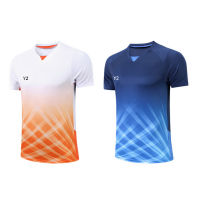 Professional Breathable Badminton T-Shirt Men Women Sports Quick Dry Short-Sleeve Training Competition Fitness Group Sportswear