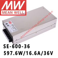 SE-600-36หมายถึงดี597.6W 16.6A 36V DC แหล่งจ่ายไฟเอาท์พุทเดี่ยว Meanwell ร้านค้าออนไลน์