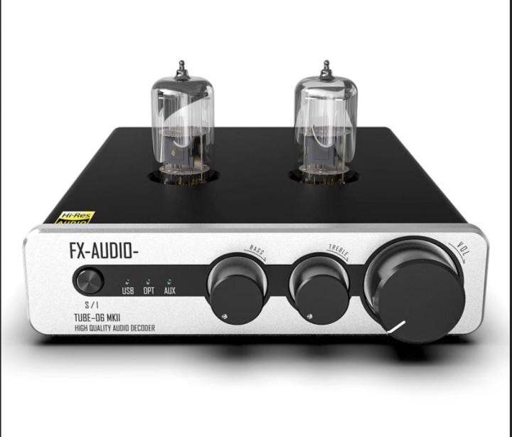 FXAUDIO TUBE06MKII Tube Preamplifier USB DAC ES9018K2M Tube 6N3 Pre