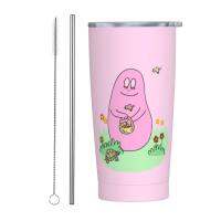 Barbapapa 20Oz Car Straw Cup Coffee Cup (With Straw) Lid PS, Cup Inner 304, Outer 201 Material823