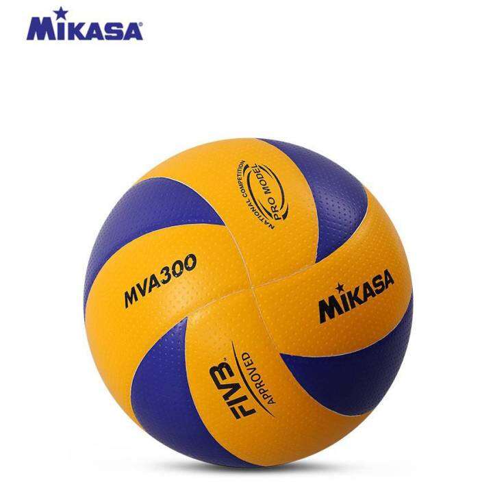 fivb-official-original-mikasa-mva300-ลูกวอลเลย์บอล-หนัง-pu-นุ่ม-ไซซ์-5-ลูกบอล-กีฬา-ออกกำลังกาย-ลูกบอลใช้ในงานโอลิมปิค-แถมฟรี-ตาข่ายใส่ลูกบอล-เข็มสูบลม