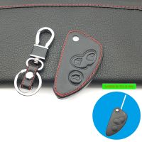 wenminr Genuine Leather Car Key Cover Fob Case For Alfa Romeo 147 156 166 GT JTD TS Remote Flip Car Key Jacket Wallet Bag Car Styling