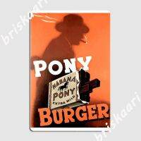 บานา Ponys Burger Swiss ซิการ์ Vintage 1930S โฆษณาโปสเตอร์โลหะป้ายผับโรงรถเครื่องตกแต่งฝาผนังโปสเตอร์ดีบุก  （Stock size: 20cm * 30cm）