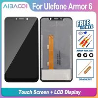 Aibaoqi ชุดประกอบหน้าจอ Lcd Screen2246x1080สัมผัสขนาด6.2นิ้วใหม่อะไหล่สำรองสำหรับ Ulefone Armor 6/เกราะ6e/เกราะ6S Android 8.1