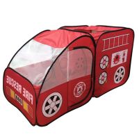 Fire Truck Shape Kids Children Play Tent Up Playhouse Home Indoor Garden Outdoor Toy Activities