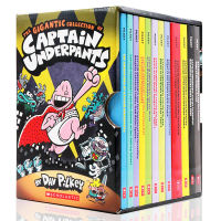 Underwear Superman 12 book gift box full set of English original Captain Underpants comic Bridge Book dogman and author DAV Pilkey primary and secondary school reading stories English Chapter Book award-winning novel