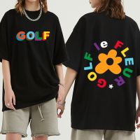 【Hot】 Double Sided Print Golf Wang Le Fleur Flower Vote Igor Tyler The Creator Skate Tshirt Cotton Men Tshirt Swag Gildan