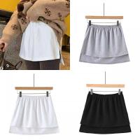 【CW】Versatile Mini Skirt Detachable Underskirt Fake Hem Skirt A-Shaped Shirt Tail Blouse Sweater Extender Hemline IRT Irregular