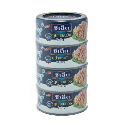 สินค้ามาใหม่! ซีเล็ค ทูน่าแซนวิชในน้ำแร่ 165 กรัม x 4 กระป๋อง Sealect Tuna Sanwich in Spring Water 165 g x 4 Cans ล็อตใหม่มาล่าสุด สินค้าสด มีเก็บเงินปลายทาง