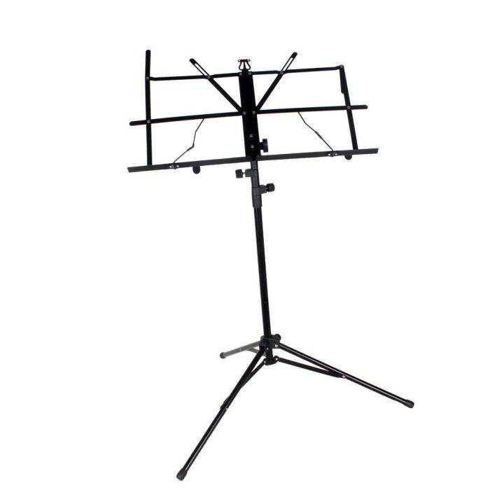 folding-professional-heavy-duty-music-stand-sheet-music-stand-w-clip-holder