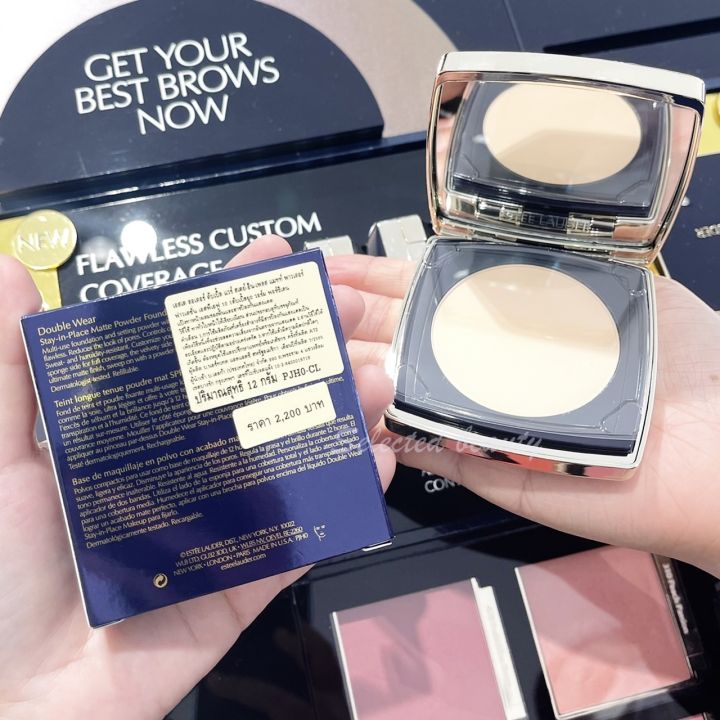 Estee Lauder Double Wear Stay In Place Matte Powder Foundation Spf10 12g แป้งผสมรองพื้น Lazada 0507