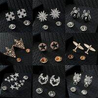 【Fashion house]โหมดใหม่ Driehoek Rhinestone มงกุฎ Broche ปาก Kraag ขาสำหรับ Mannen En Vrouwen ตรา Kleding Broches Sieraden อุปกรณ์เสริม