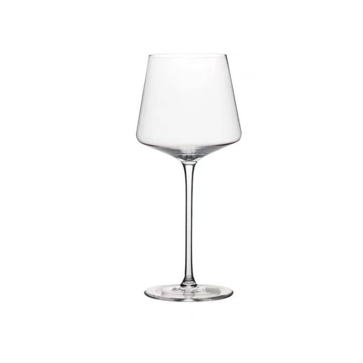 ชุดแก้วไวน์แดงสี่เหลี่ยมความหรูหราแบบยุโรปคริสตัลไฮเอนด์ถ้วยแก้วไวน์-stemware-550มล-nmckdl