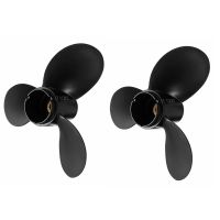 THLT0B 2pcs 7 1/2 x 7 Ship Engine Propeller 3-Blade Rotary Paddle 58110-91Jn0-019 for Suzuki Outboard Engine 4-6Hp