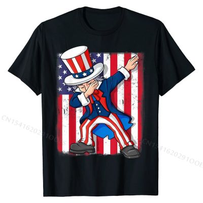 Dabbing Uncle Sam 4th Of July Dab Boys Girls Kids T-Shirt Leisure Tops &amp; Tees for Men Cotton T Shirts Printed On Faddish
