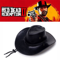 เกม Red Dead Redemption 2หมวกคาวบอยคอสเพลย์เครื่องแต่งกาย Prop หมวกหนัง Unisex