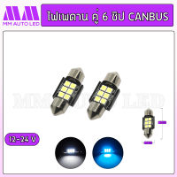 ไฟเพดาน คู่6ชิป canbus ใช้ไฟ12-24V(2ชิ้น/กล่อง)(mm3)