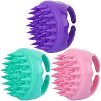 【YF】♟✴  Silicone Hair Round Scalp Massage Comb Soft Shampoo head hair comb Spa Washing Shower for women