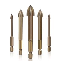 iho♤✱❀  6Pcs Set Cemented Carbide Glass Bits Efficient Drilling Hole Opener for Wall