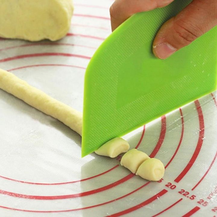 ที่ปาดแป้งเนยเครื่องตัดแป้งไม้พายทาครีมเค้กในครัวที่ปาดขอบเรียบธรรมดาอุปกรณ์อุปกรณ์อบขนม