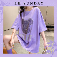 LH.Sunday  เสื้อยืดน่ารักโดนใจวัยรุ่น ลายการ์ตูนสไตล์เกาหลี น่ารักๆ ลุคชิลๆสบายๆ ที่ทุกคนไม่ควรพลาดดด