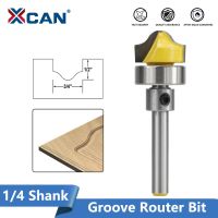 Xcan Faux แผง Ogee Groove Router Bit เครื่องตัดประตูงานไม้คาร์ไบด์ End Mill 1/4 6.35Mmshank