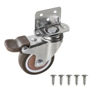 Heavy Duty Casters Universal L Shaped Mute Caster Swivel Wheel Castor Replacement for Furniture Cabinet Table Baby Bed