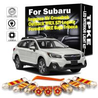 ชุดไฟส่องแผนที่ LED สำหรับภายในรถยนต์จาก Canbus สำหรับ Subaru รถยนต์ Impreza XV Crosstrek Outback WRX STI มรดกป่าไม้ BRZ Baja Tribeca