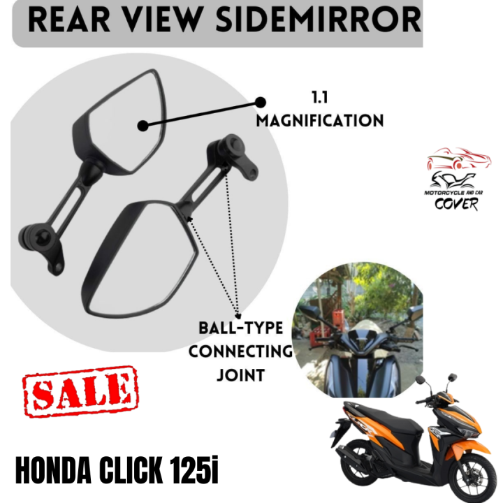 Motorcycle Side Mirror for HONDA CLICK 125i Ducati Style Rear Side