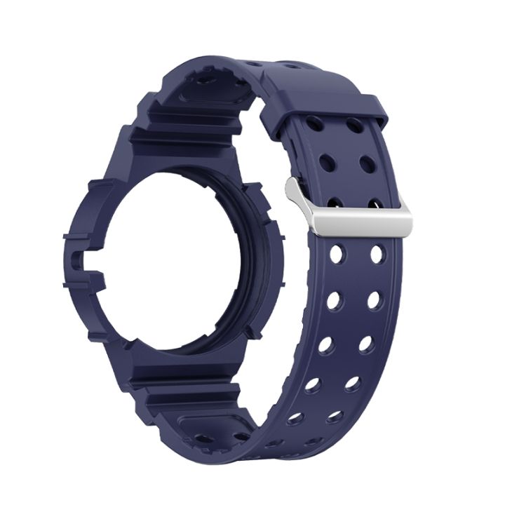 สำหรับนาฬิกา-huawei-gt-cyber-สายนาฬิกาข้อมือซิลิโคนแบบบูรณาการ-สีน้ำเงิน
