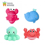 Đồ chơi nhà tắm cho bé-set 4 món hình sinh vật biển vô cùng dễ thương Toys