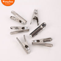 10pcs Multipurpose Stainless Steel Clips with Plastic Sheet Clothing Clips Clothing Clamps Sealing Clip Household Clothespin