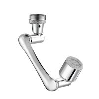 1080° Rotating Large-Angle Faucet Aerator Robotic Arm Splash Faucet Extender 2 Water Outlet Modes