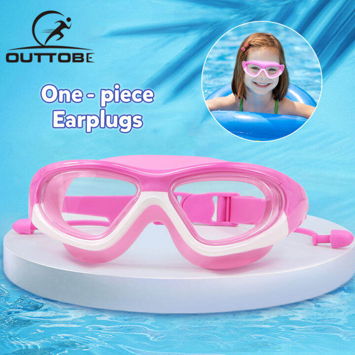 Outtobe Swimming Goggles for Kids Googles Big Frame HD Wide-Vision Anti ...