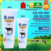 Sữa rửa mặt con bò E100 tinh chất sữa bò dưỡng ẩm chống lão hóa tẩy sạch